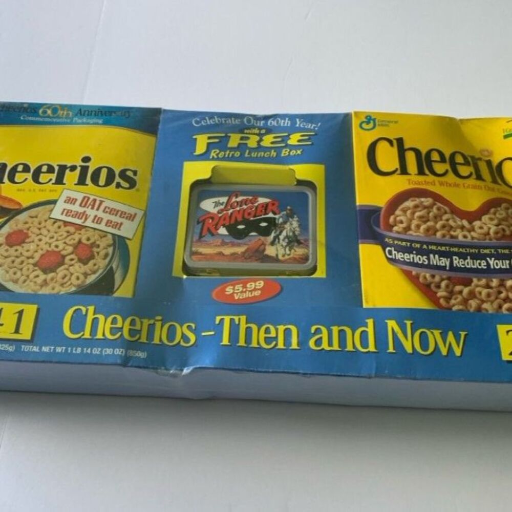 Cheerios Cereal Box Cut Outs Lone Ranger‎ Rides Again Mask Set Of Two